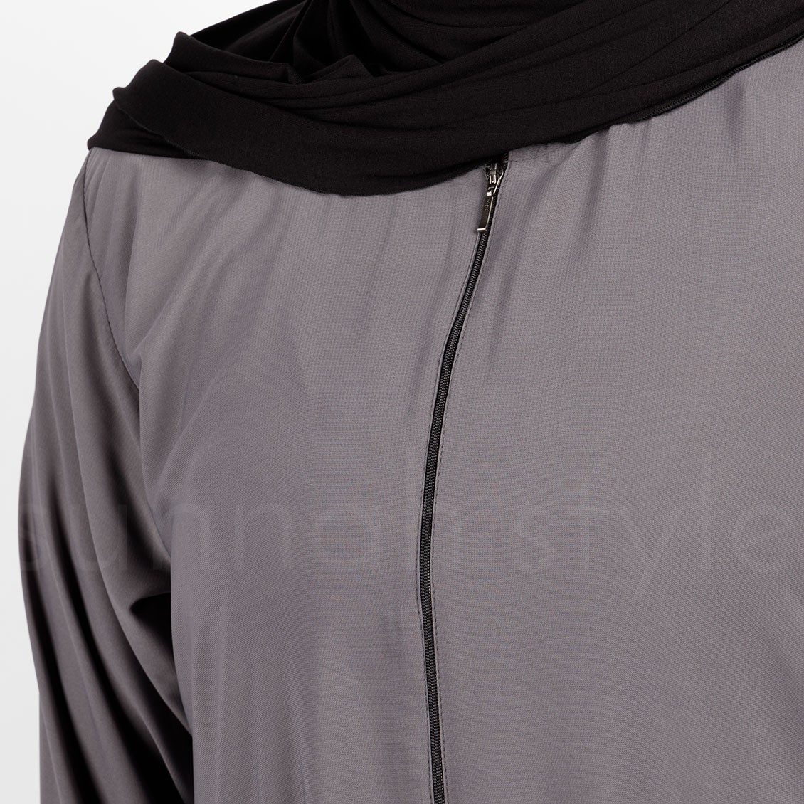 Sunnah Style Plain Closed Abaya Moon Grey